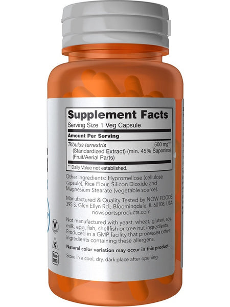 NOW Foods, Tribulus 500 mg, 100 veg capsules