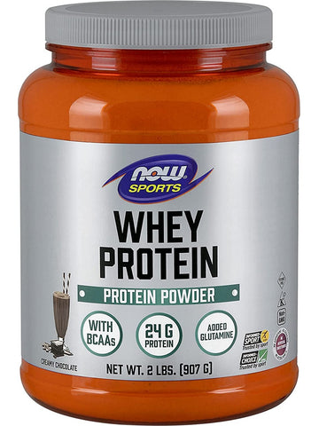 NOW Foods, Whey Protein Creamy Chocolate Powder, 2 lbs