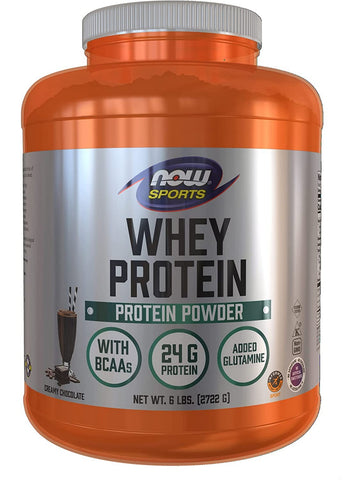 NOW Foods, Whey Protein Creamy Chocolate Powder, 6 lbs