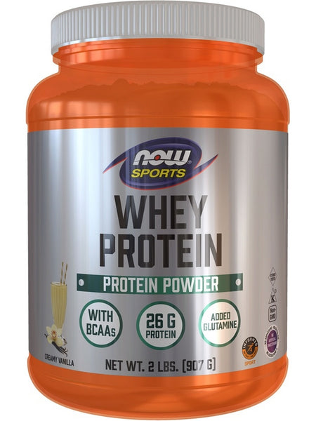 NOW Foods, Whey Protein, Creamy Vanilla Powder, 2 lbs
