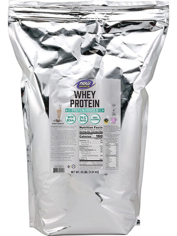 NOW Foods, Whey Protein Creamy Chocolate Powder, 10 lbs
