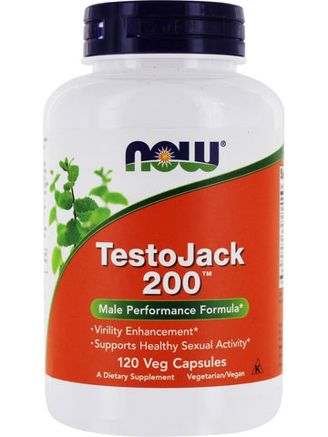 NOW Foods, TestoJack 200™, 120 veg capsules