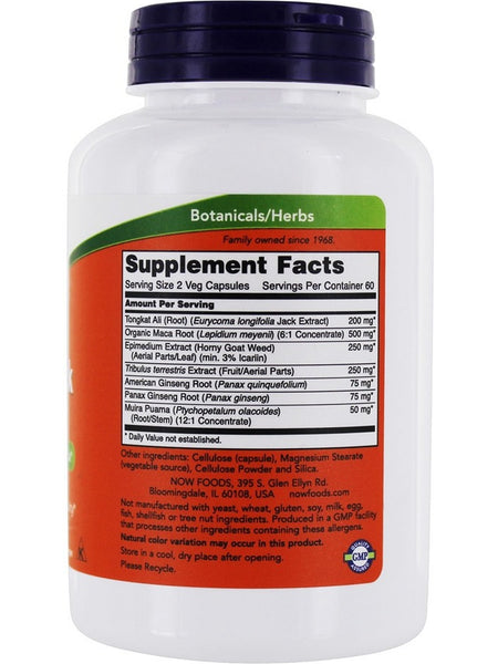 NOW Foods, TestoJack 200™, 120 veg capsules