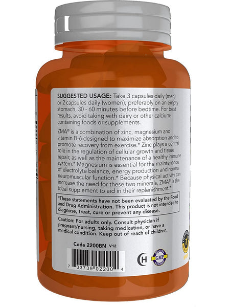 NOW Foods, ZMA®, 90 veg capsules