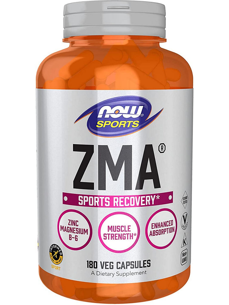 NOW Foods, ZMA®, 180 veg capsules