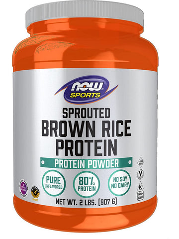 NOW Foods, Sprouted Brown Rice Protein Powder, 2 lbs