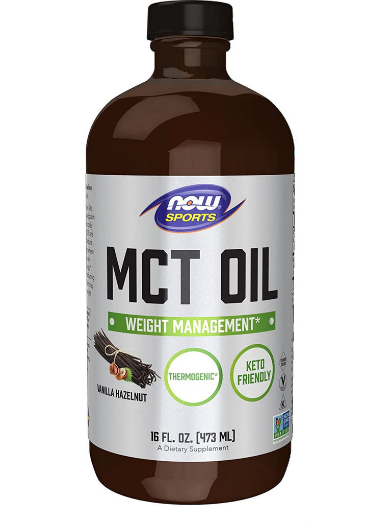 NOW Foods, MCT Oil, Vanilla Hazelnut, 16 fl oz