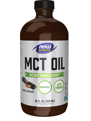 NOW Foods, MCT Oil, Vanilla Hazelnut, 16 fl oz
