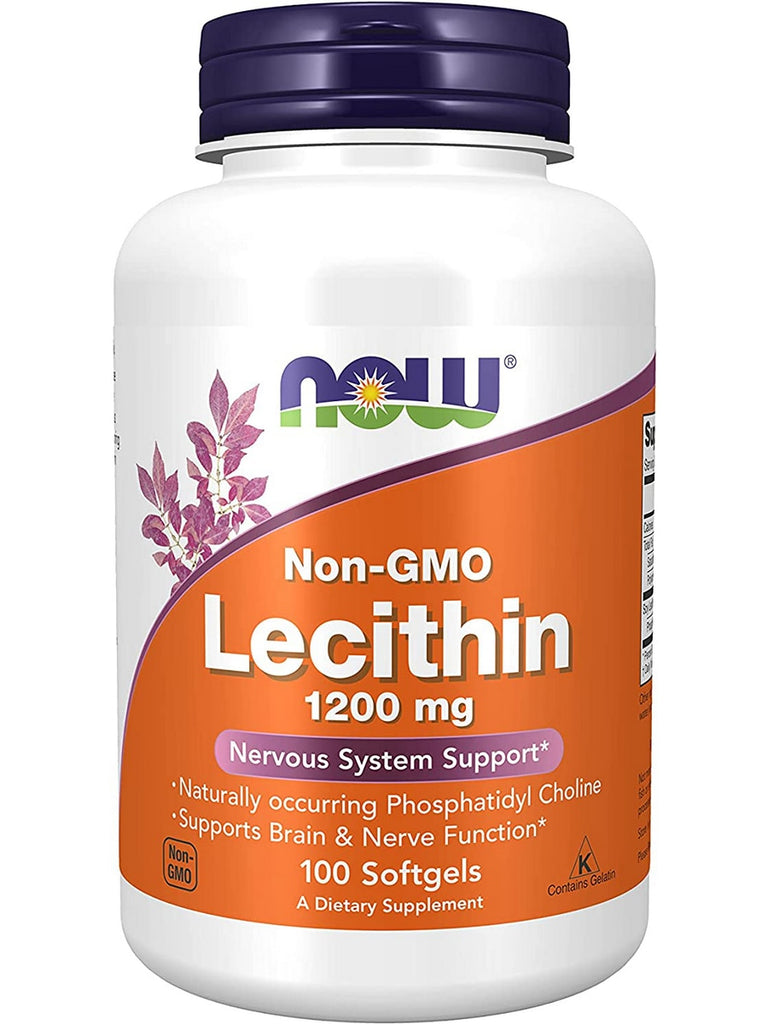 NOW Foods, Lecithin 1200 mg, 100 softgels