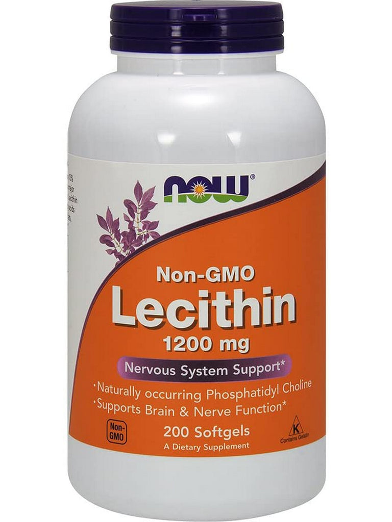 NOW Foods, Lecithin 1200 mg, 200 softgels