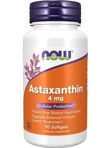 NOW Foods, Astaxanthin 4 mg, 90 softgels