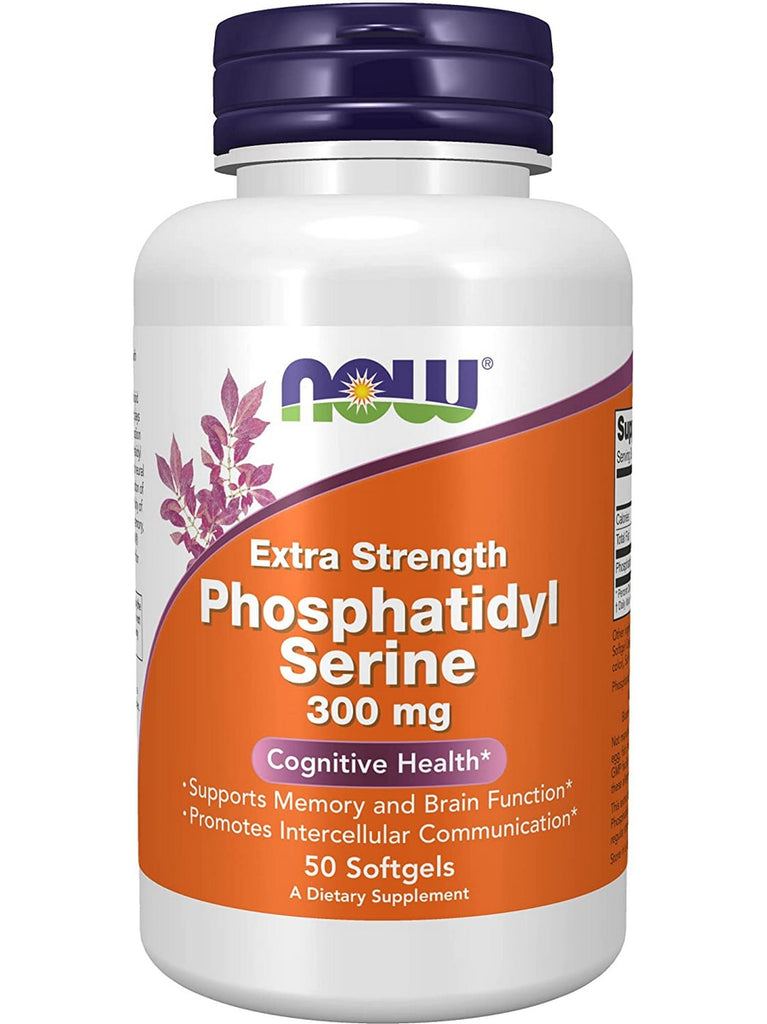 NOW Foods, Phosphatidyl Serine 300 mg, Extra Strength, 50 softgels