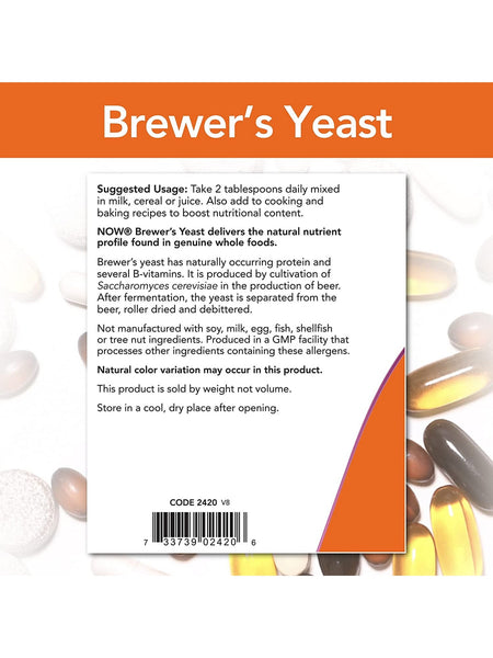 NOW Foods, Brewer's Yeast Powder, 1 lb
