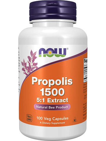 NOW Foods, Propolis 1500 5:1 Extract, 100 veg capsules