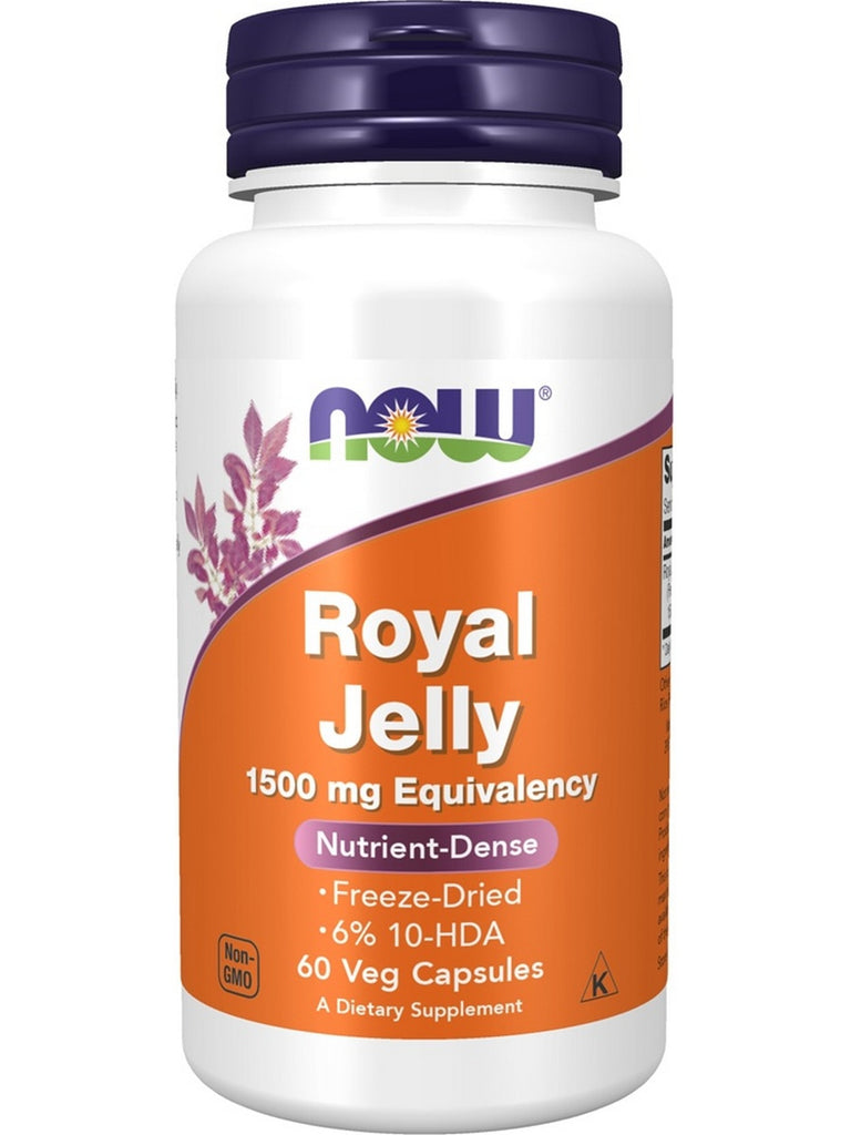 NOW Foods, Royal Jelly 1500 mg Equivalency, 60 veg capsules