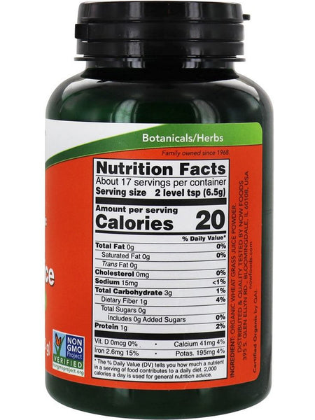 NOW Foods, Wheat Grass Juice, Organic, 4 oz
