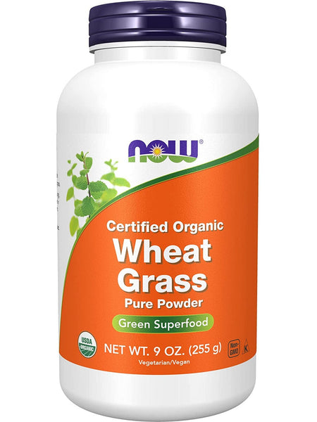 NOW Foods, Wheat Grass Pure Powder, Organic, 9 oz