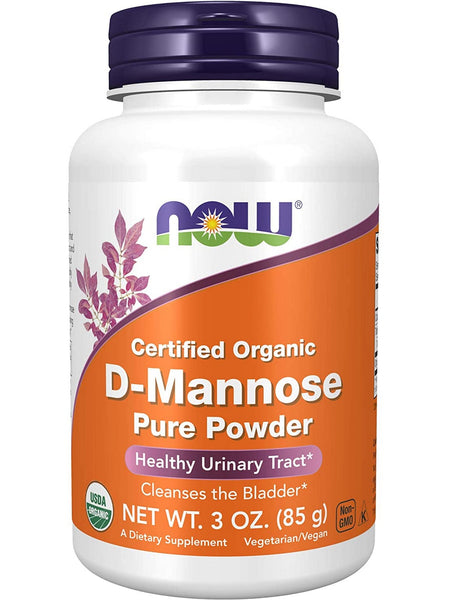 NOW Foods, D-Mannose Pure Powder, Organic, 3 oz