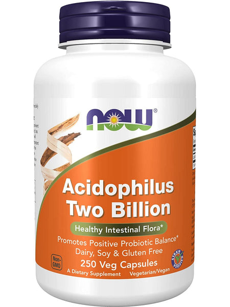 NOW Foods, Acidophilus Two Billion, 250 veg capsules