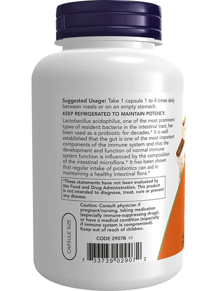 NOW Foods, Acidophilus Two Billion, 250 veg capsules