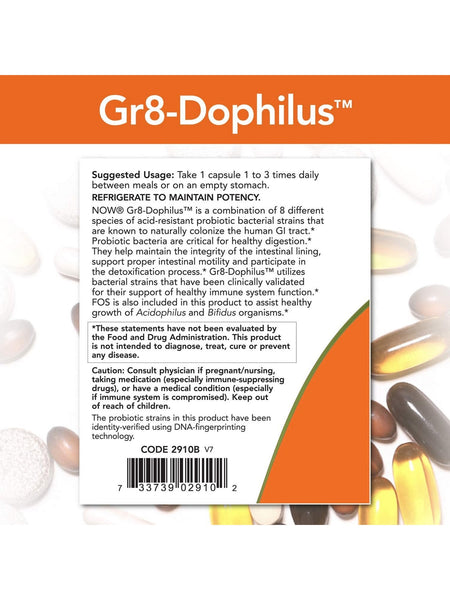 NOW Foods, Gr8-Dophilus™, 120 veg capsules