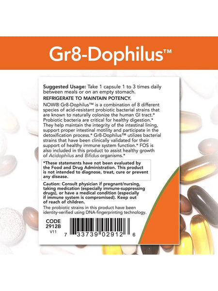 NOW Foods, Gr8-Dophilus™, 60 veg capsules