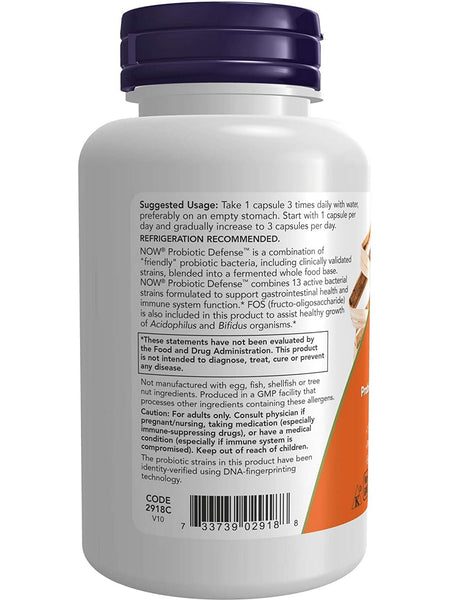 NOW Foods, Probiotic Defense™, 90 veg capsules