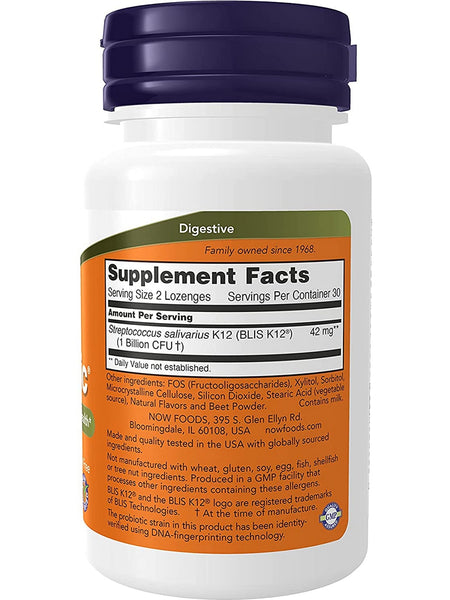 NOW Foods, OralBiotic®, 60 lozenges