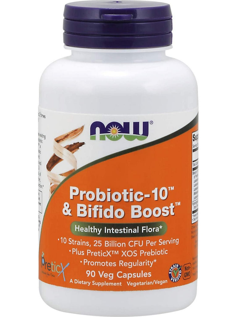 NOW Foods, Probiotic-10™ & Bifido Boost™, 90 veg capsules