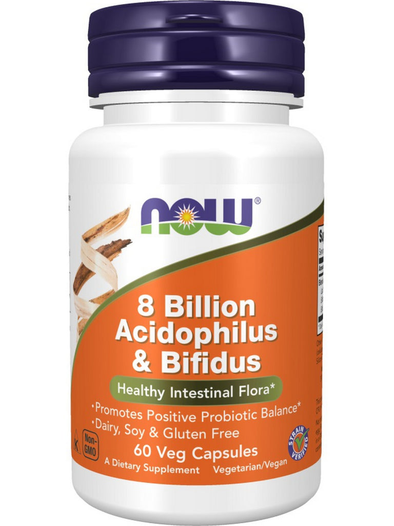NOW Foods, 8 Billion Acidoph/Bifidus, 60 veg capsules