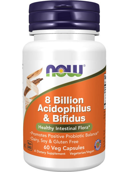 NOW Foods, 8 Billion Acidoph/Bifidus, 60 veg capsules