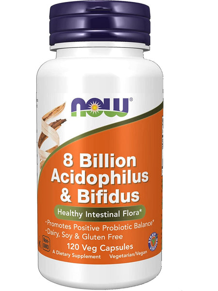 NOW Foods, 8 Billion Acidoph/Bifidus, 120 veg capsules