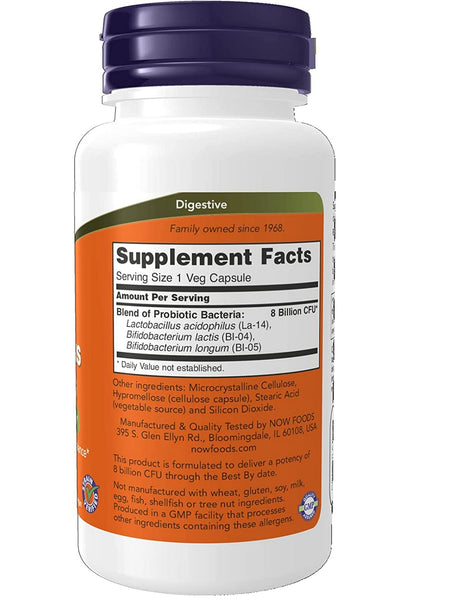 NOW Foods, 8 Billion Acidoph/Bifidus, 120 veg capsules