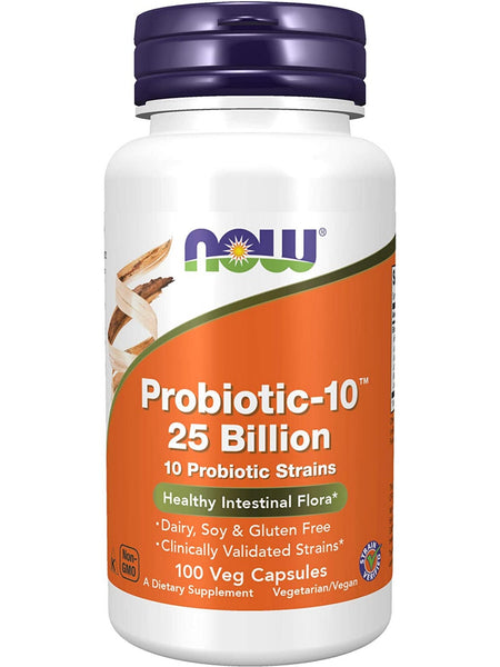 NOW Foods, Probiotic-10™ 25 Billion, 100 veg capsules