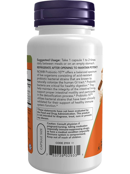 NOW Foods, Probiotic-10™ 25 Billion, 100 veg capsules