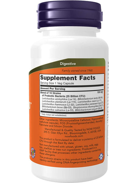 NOW Foods, Probiotic-10™ 25 Billion, 100 veg capsules