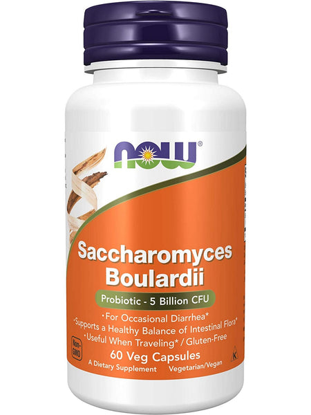 NOW Foods, Saccharomyces Boulardii, 60 veg capsules