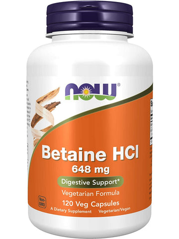 NOW Foods, Betaine HCl 648 mg, 120 veg capsules