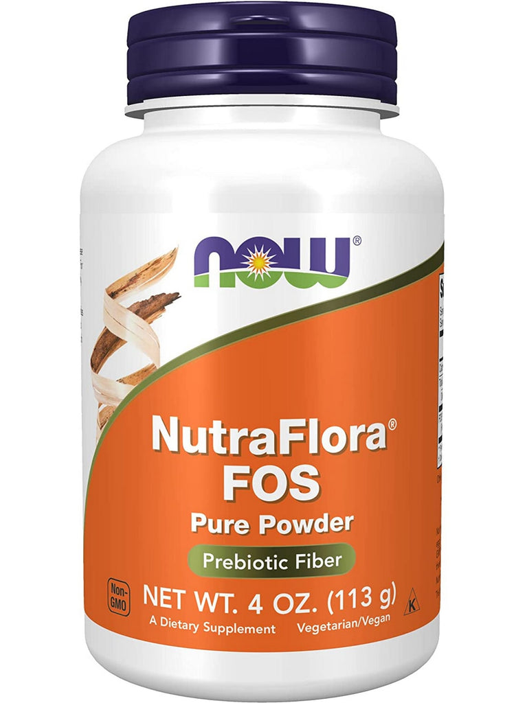 NOW Foods, NutraFlora® FOS Pure Powder, 4 oz
