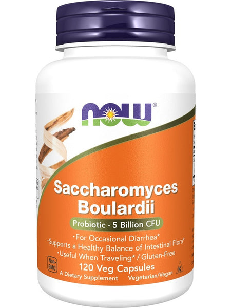 NOW Foods, Saccharomyces Boulardii, 120 veg capsules