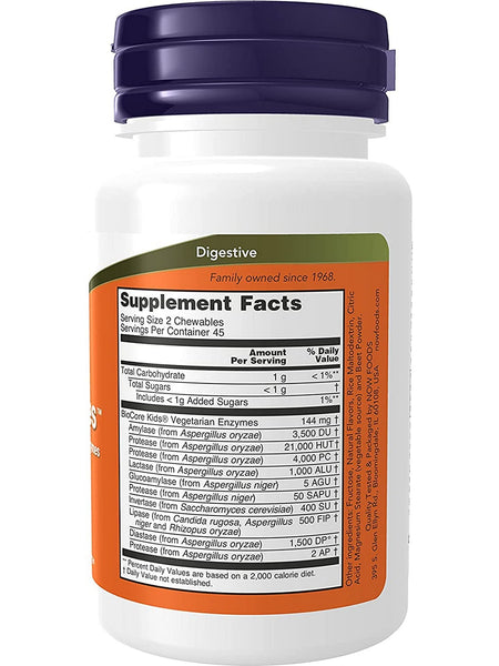 NOW Foods, ChewyZymes™, 90 chewables