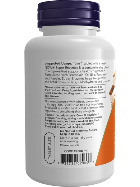 NOW Foods, Super Enzymes, 90 tablets