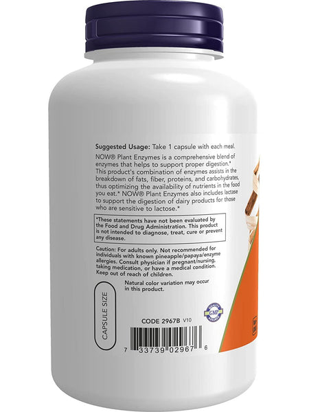 NOW Foods, Plant Enzymes, 240 veg capsules