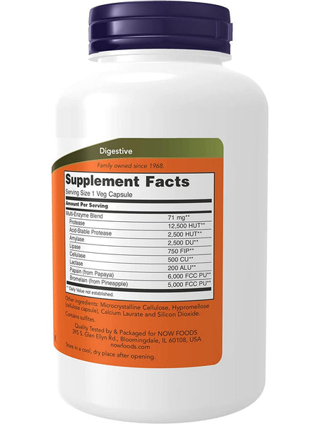 NOW Foods, Plant Enzymes, 240 veg capsules