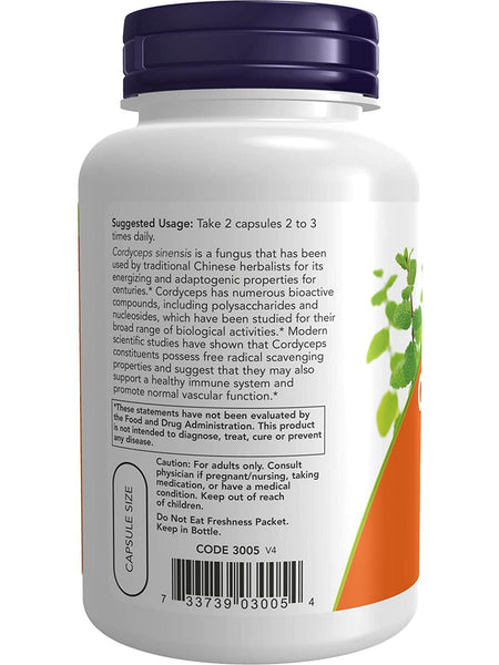 NOW Foods, Cordyceps 750 mg, 90 veg capsules