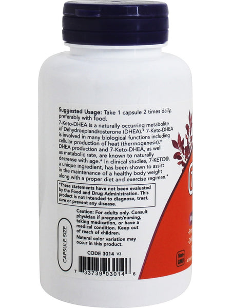 NOW Foods, 7-KETO® 100 mg, 120 veg capsules
