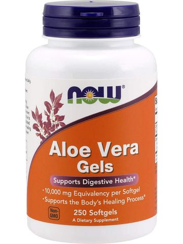 NOW Foods, Aloe Vera Gels 10,000 mg, 250 softgels