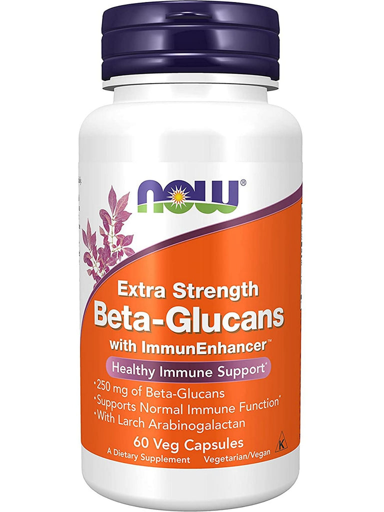 NOW Foods, Beta-Glucans with ImmunEnhancer™, Extra Strength, 60 veg capsules