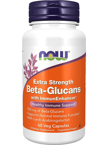 NOW Foods, Beta-Glucans with ImmunEnhancer™, Extra Strength, 60 veg capsules