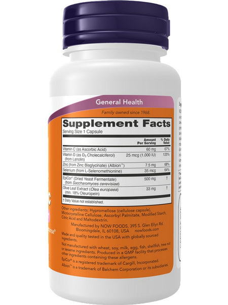 NOW Foods, Immune PostBiotic (Formerly EpiCor Plus Immunity), 60 Capsules